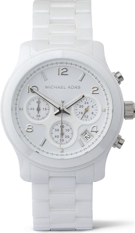 white michael kors watches|michael kors white ceramic watch.